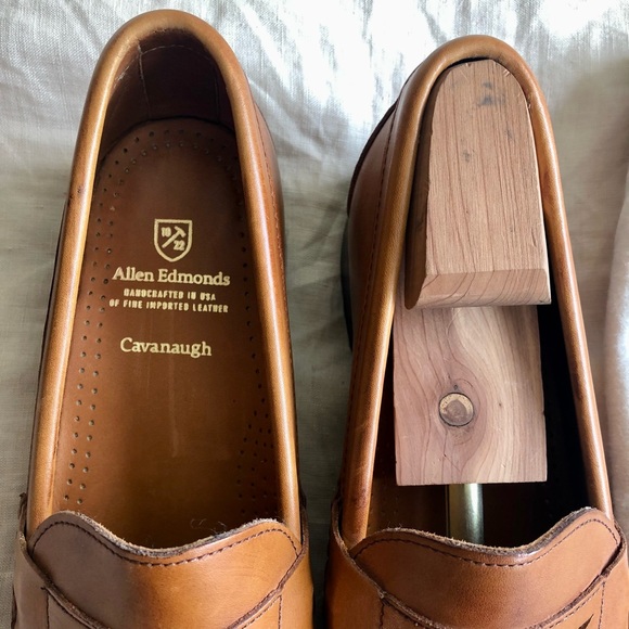 Allen Edmonds Cavanaugh Coffee Brown Penny Loafers - Picture 11 of 16